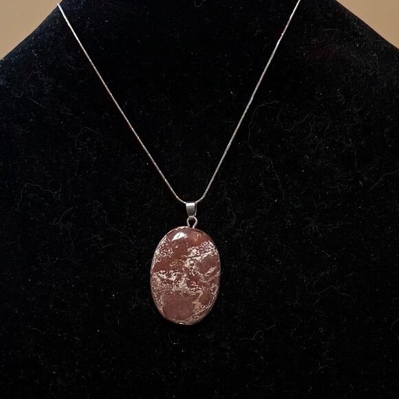 2/$20, Natural Earthy Brecciated Jasper Pendant, Large Genuine Gemstone Pendant - Picture 8 of 11